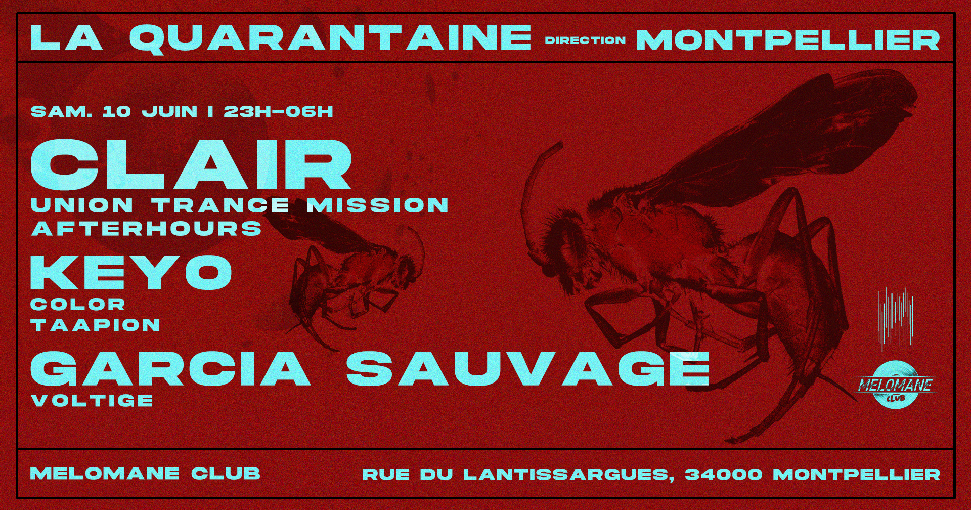 cover event la quarantaine