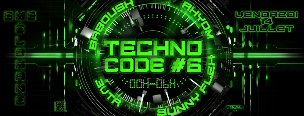 Techno Code _6 - Bannière Melo
